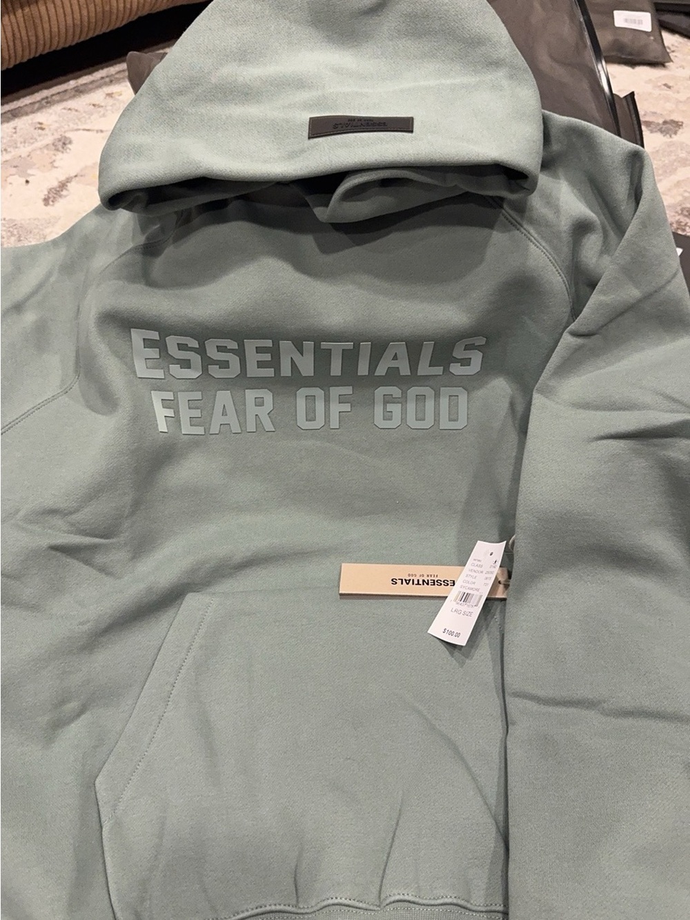 BRAND NEW Fear of God Essentials sycamore sweatshirt Hoodie